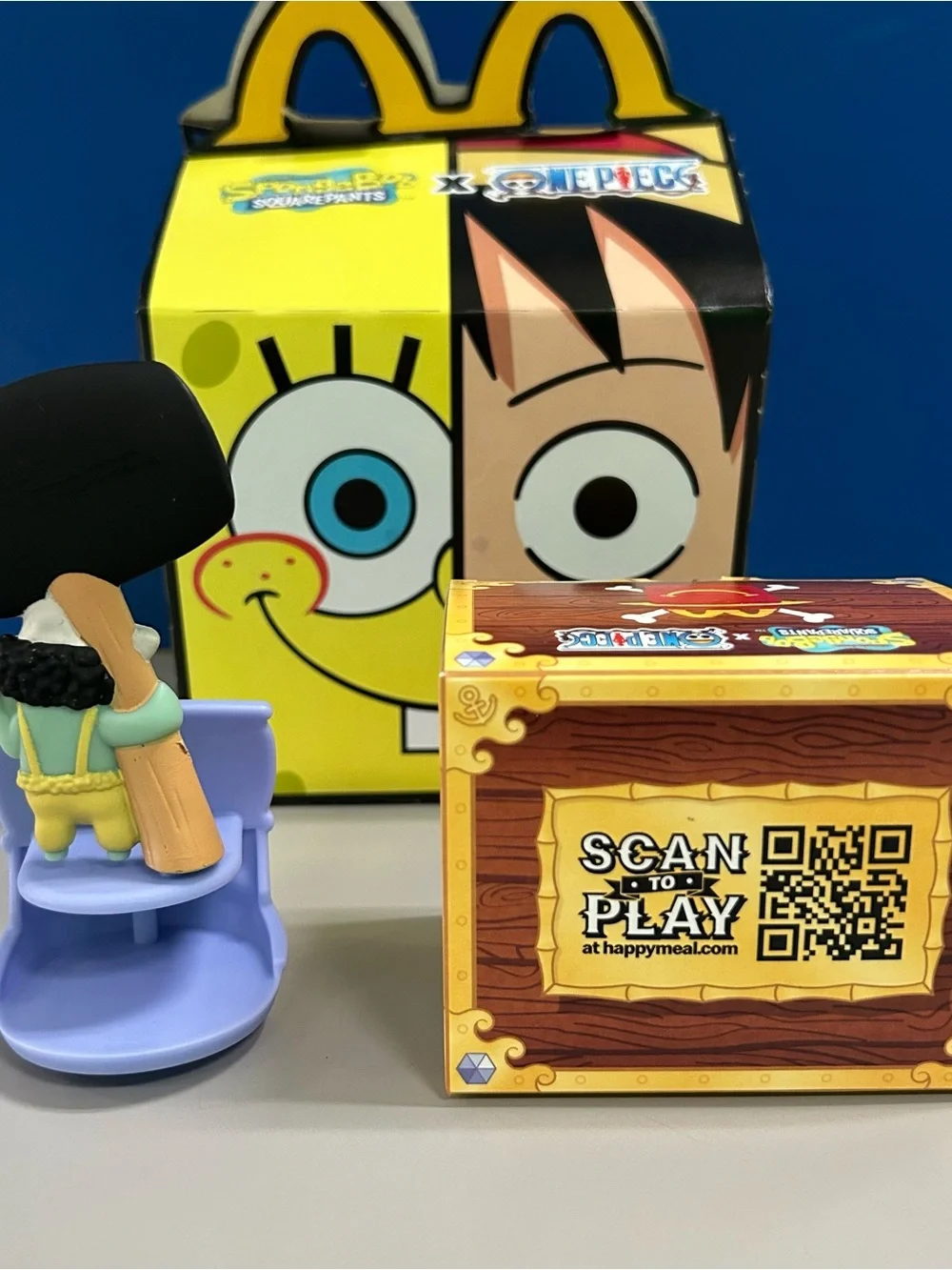 2026 McDonalds SpongeBob SquarePants x One Piece Plankton x Usopp Happy Meal Toy